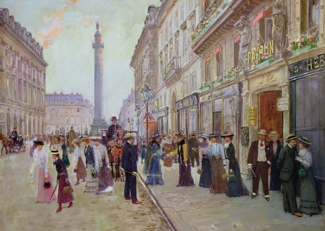 Operai che lasciano la Maison Paquin, in rue de la Paix, c.1900 - Musée Carnavalet, Parigi